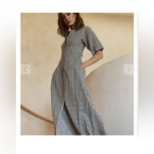 Black and white never worn tea length dress